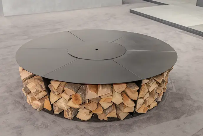 Moderne Feuertstelle für Garten und Terrasse