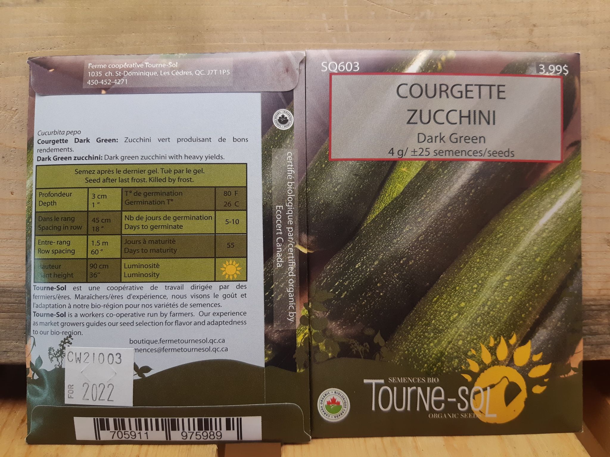 Courgette Dark green