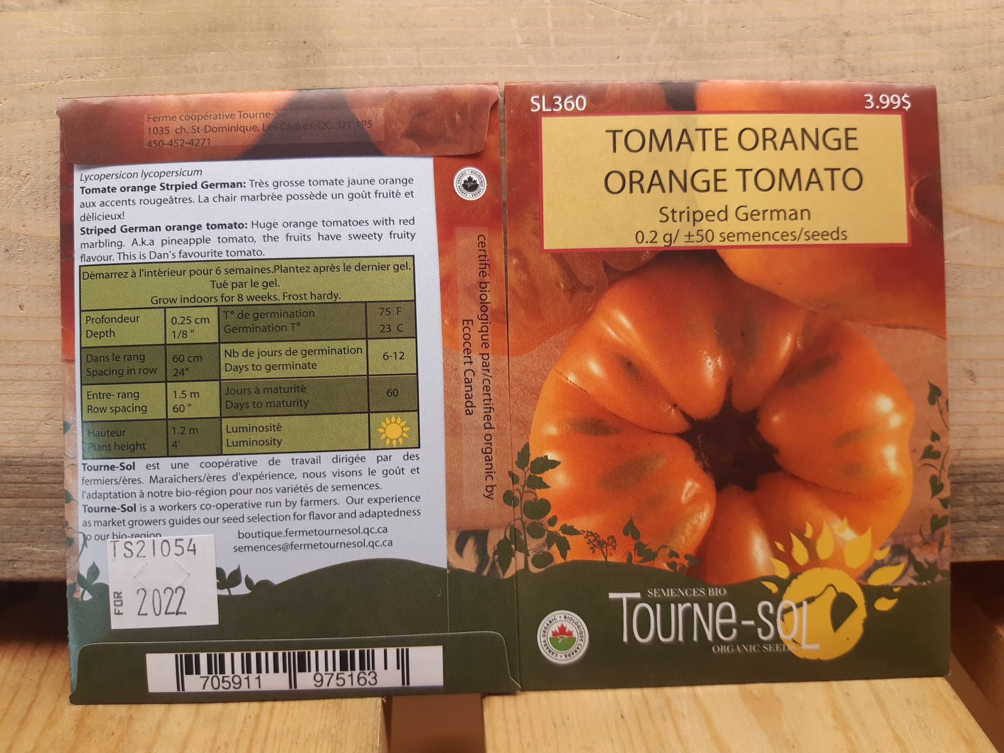 Tomage orange Stripped german