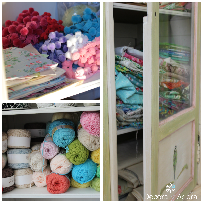 mis cositas dentro de mueble decoupage