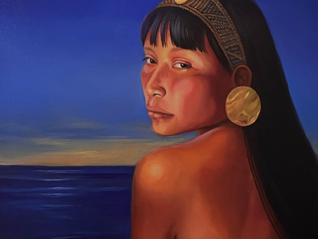 Un visage d'Atabey : mémoire, présence et traces indigènes caribéennes dans le portrait contemporain.
