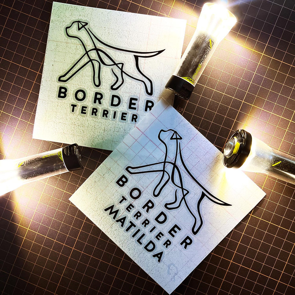 サムネイル： Border Terrier Cutting Sticker