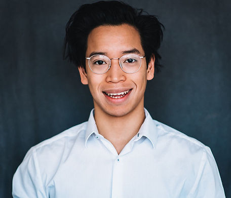 Man with Black Frame Glasses