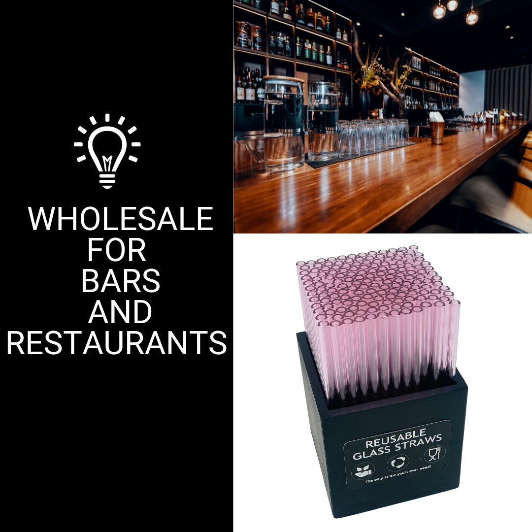 REUSABLE BOROSILICATE STRAWS (100 / 150 straws - without Box)