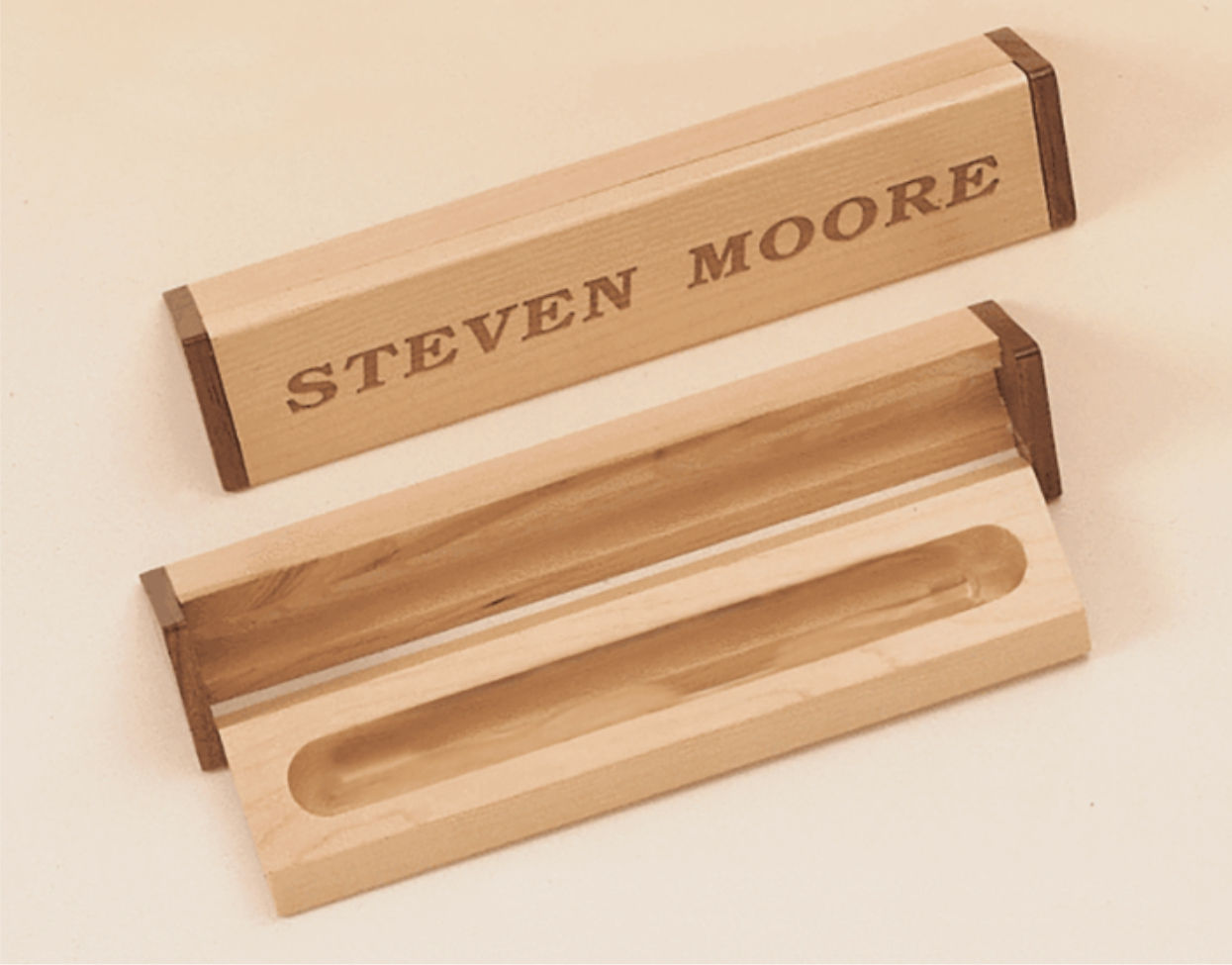 Maple and Walnut Pen Case