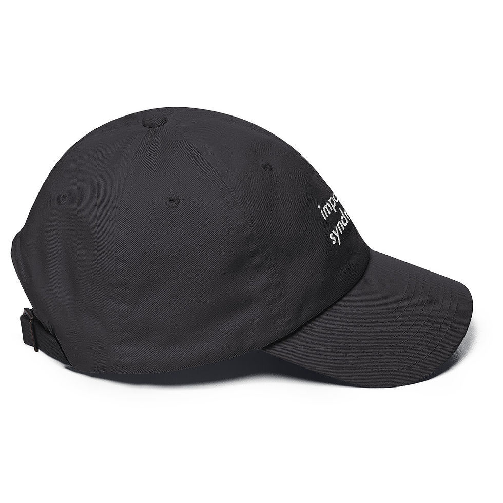 Thumbnail: impostor syndrome cap, black