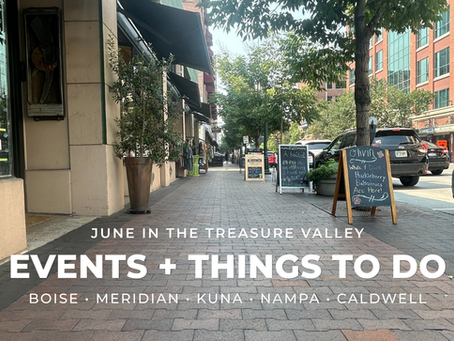 Sidewalk in Downtown Boise in the background Events + Things to do Boise, Meridian, Kuna, Nampa, Caldwell