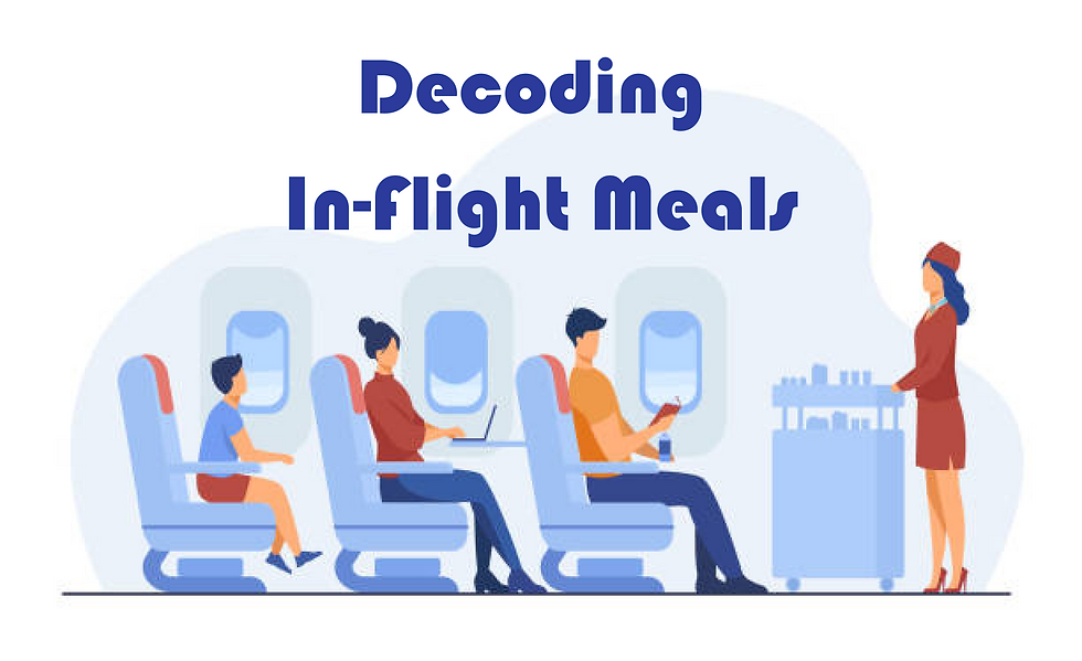 decoding in flight meals, guesstimates