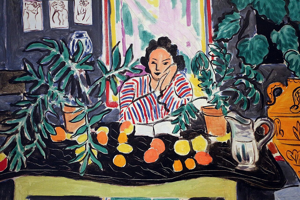 Henri Matisse, Interno con vaso etrusco, 1940, source: wikimedia commons