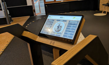 Vibrationsplatte Bildschirm