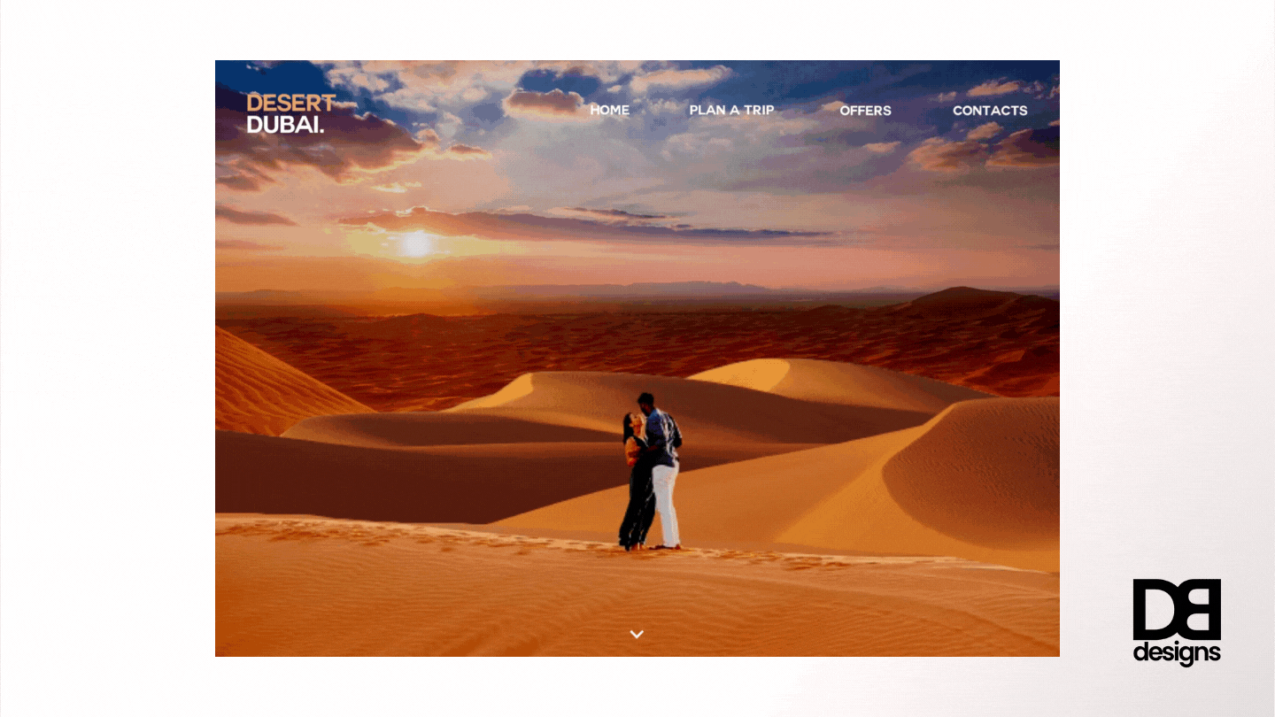 DesertDubai. Landing Page.gif