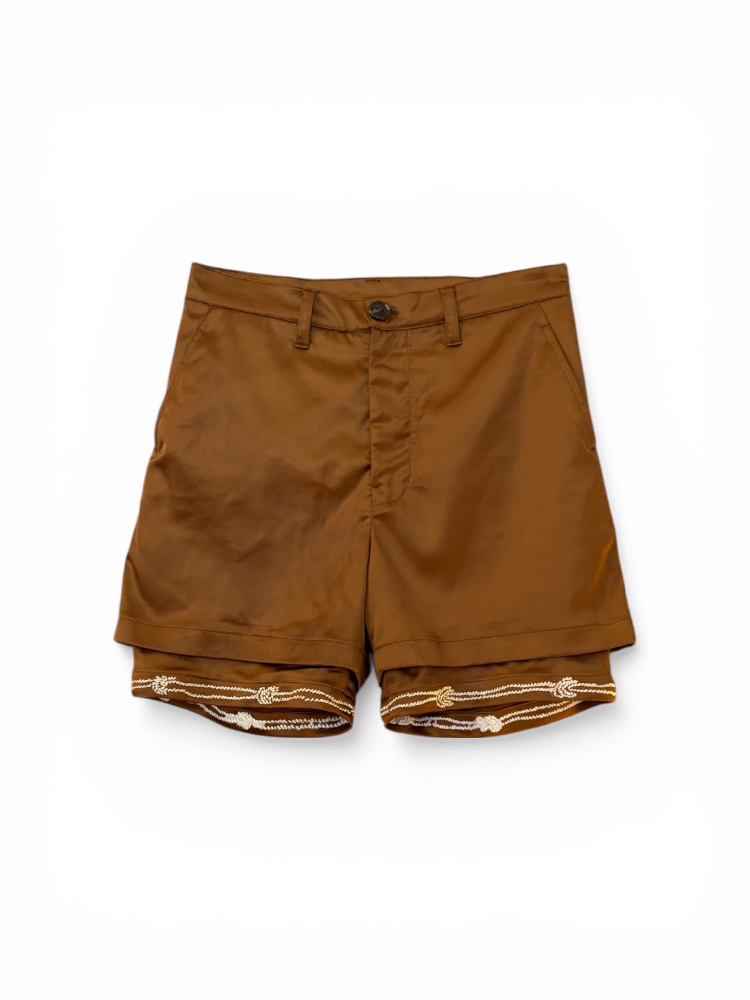 Double Layer Silk Shorts