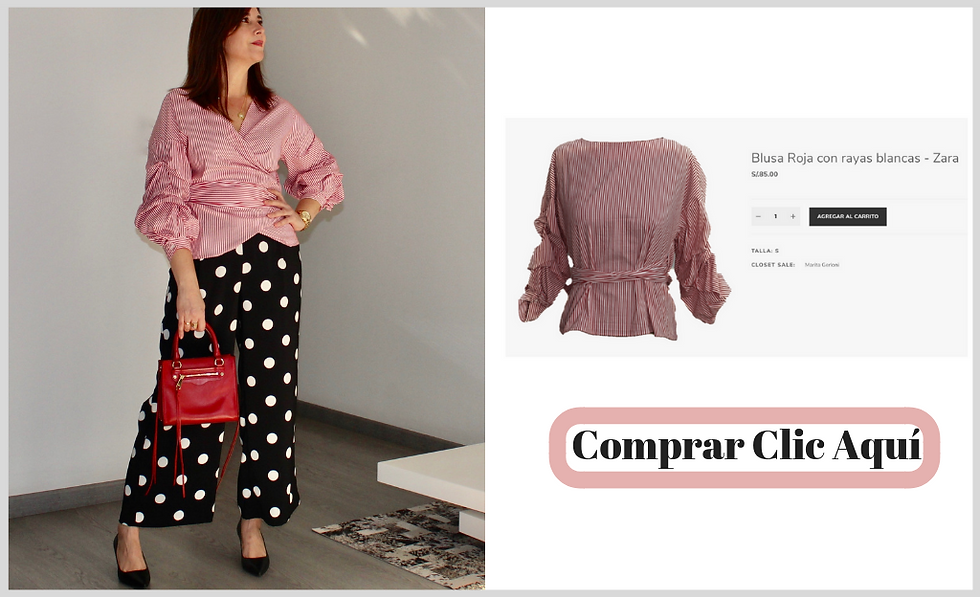 Blusa a rayas Zara