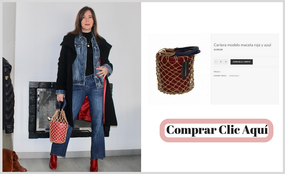 Cartera tipo maceta - trendy