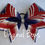 Thumbnail: Girl Power Red white and Blue Glitter rhine studded Bow