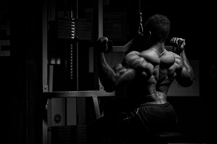 gym shoot on location with flash photography