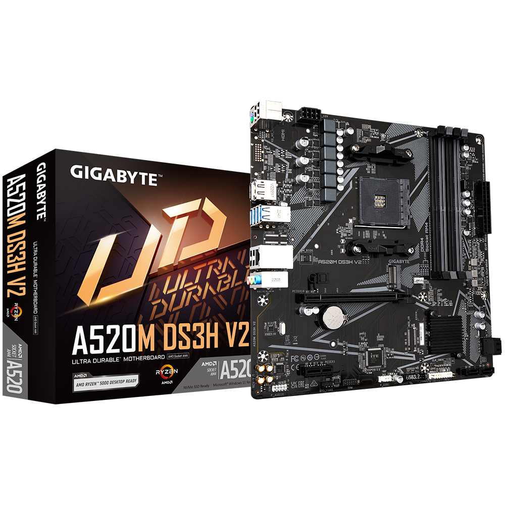 (AMD) Gigabyte A520M DS3H V2 AM4