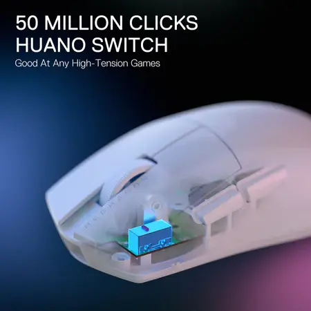 Thumbnail: Redragon M916W-LIT-1K K1NG Lite Wireless Gaming Mouse WHITE
