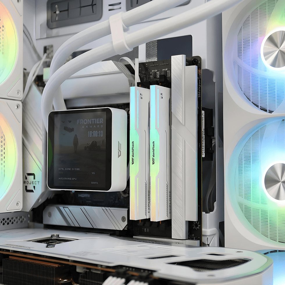 Thumbnail: DARKFLASH Explore RGB WHITE 8gb 3200mhz (SINGLE) DDR4