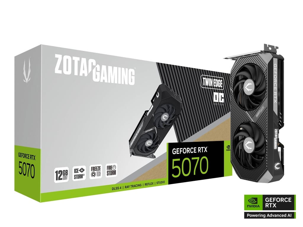 ZOTAC RTX 5070 TWIN EDGE OC 12GB GDDR7