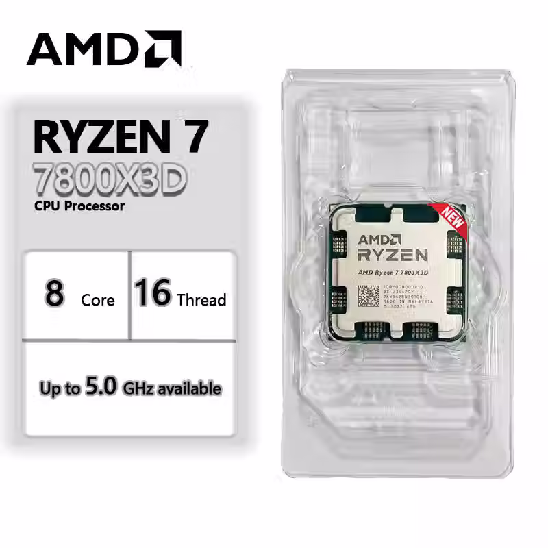 AMD Ryzen 7 7800x3D 8 cores 16 threads (TRAY TYPE)