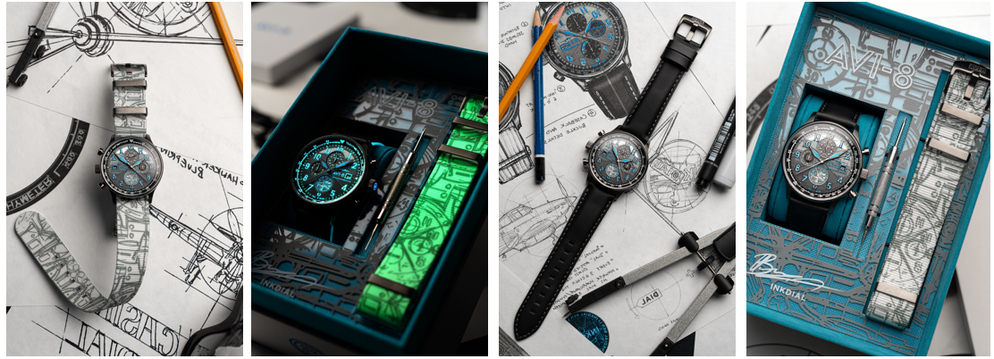 AVI-8 Partners with INKDIAL to Celebrate Four Years of Watch Illustration