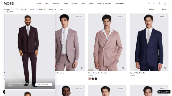 Zyler Virtual Try-On Test Launches on Moss Website