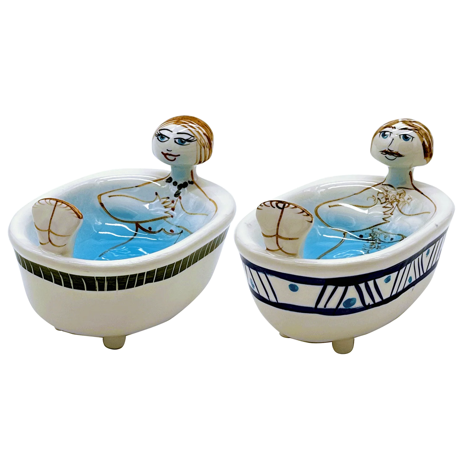 Villa Bologna Pottery – Pair of Michelangelo & Bruna Soap
