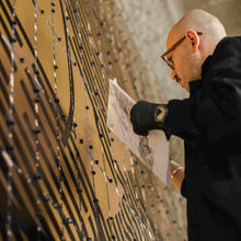 Andrey Berger Turns A Moscow Skyscraper Lobby Into A Study Of Light, Scale, And Power