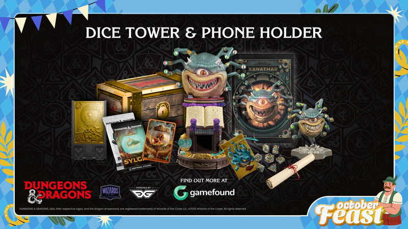 EXG Pro unveils an officially licensed Dungeons & Dragons Xanathar Cable Guy - with integrated Dice Tower - no