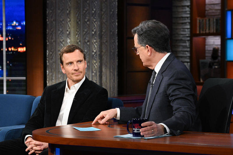 Michael Fassbender Shines in Thom Sweeney on The Late Show with Stephen Colbert