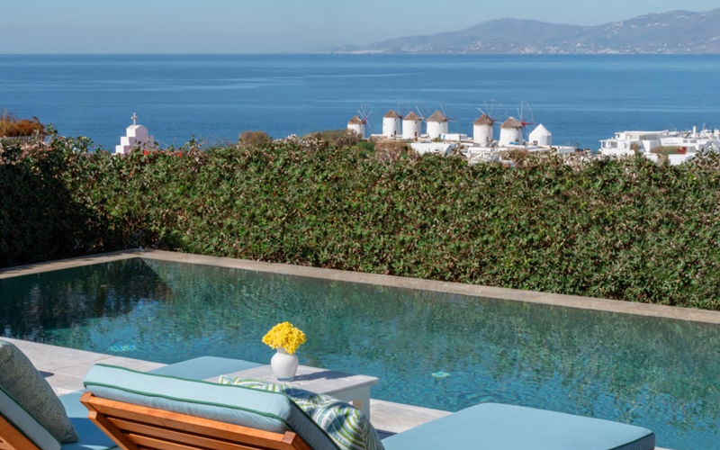 Belvedere Hotel Mykonos Unveils Exclusive New Swimming Pool At Hilltop Suites With Expansive Views Of The Cycl