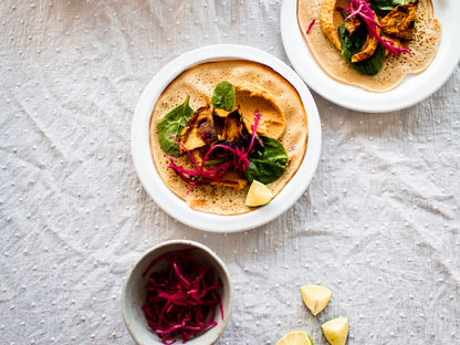 Spice Up Pancake Day with ChicP’s Mexican Chilli Harissa Hummus Pancakes
