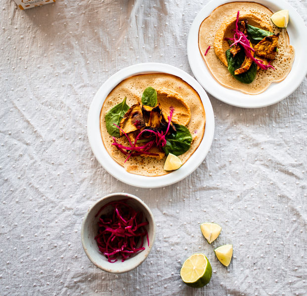 Spice Up Pancake Day with ChicP’s Mexican Chilli Harissa Hummus Pancakes