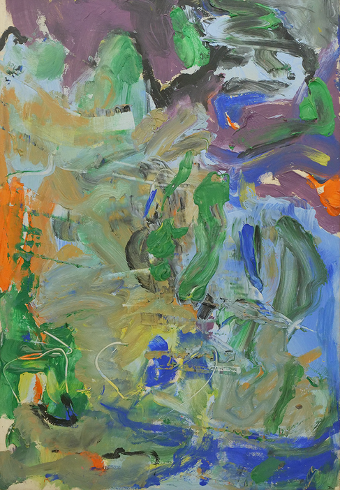 Duisburg Journey, 1984, Acrylic on canvas