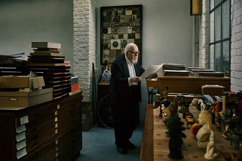 Peter Blake Comes Home And Brings the Studio With Him