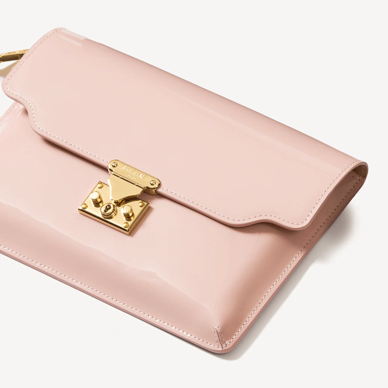 The Mini Pouch - Powder Pink Patent