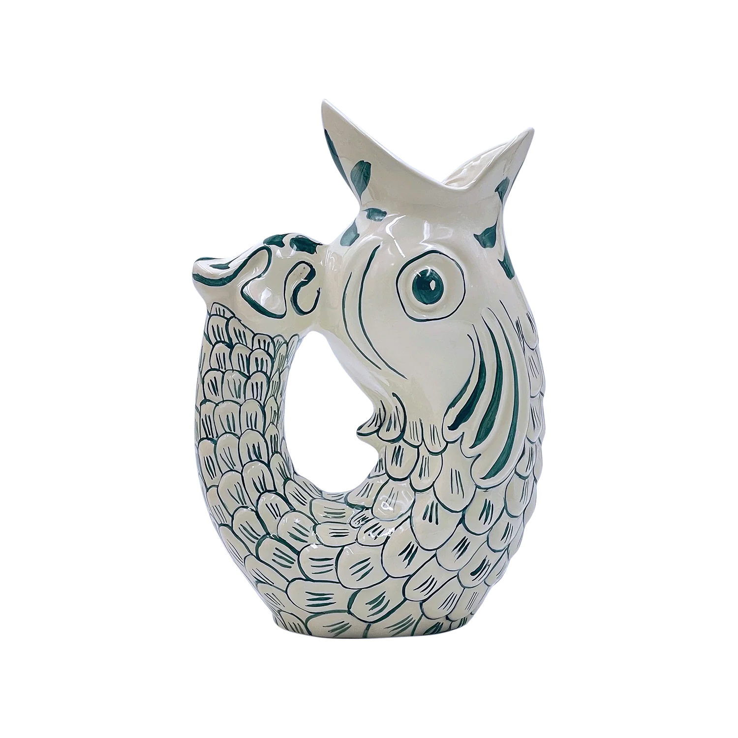 Villa Bologna Pottery “Green Glug Glug Jug”