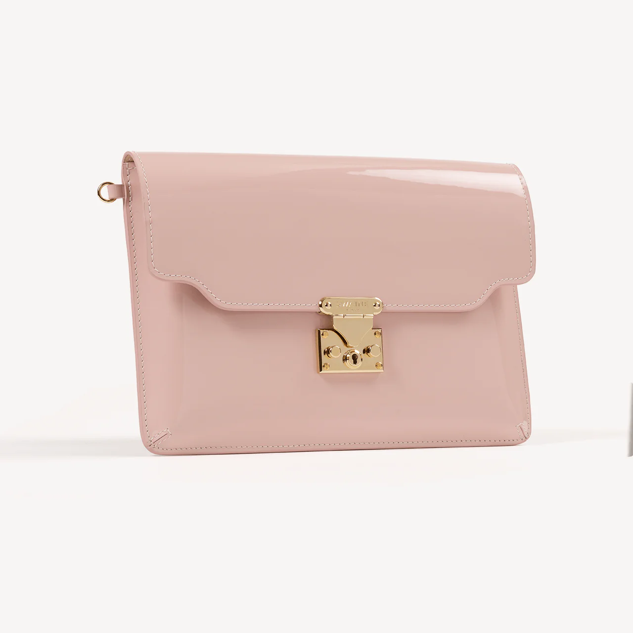 The Mini Pouch - Powder Pink Patent