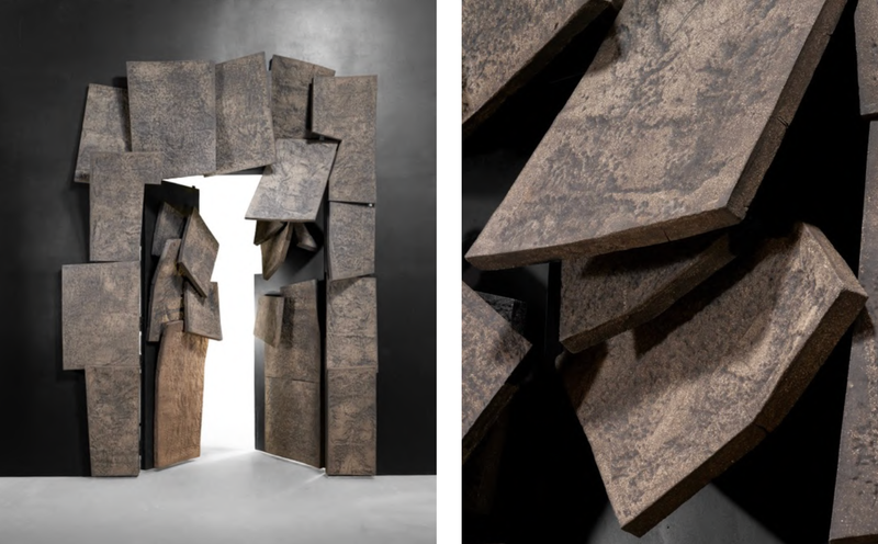 Paris-based Galerie Scene Ouverte Presents A Monumental Ceramic Door By Vincent Dubourg | A Brutalist Ode To T