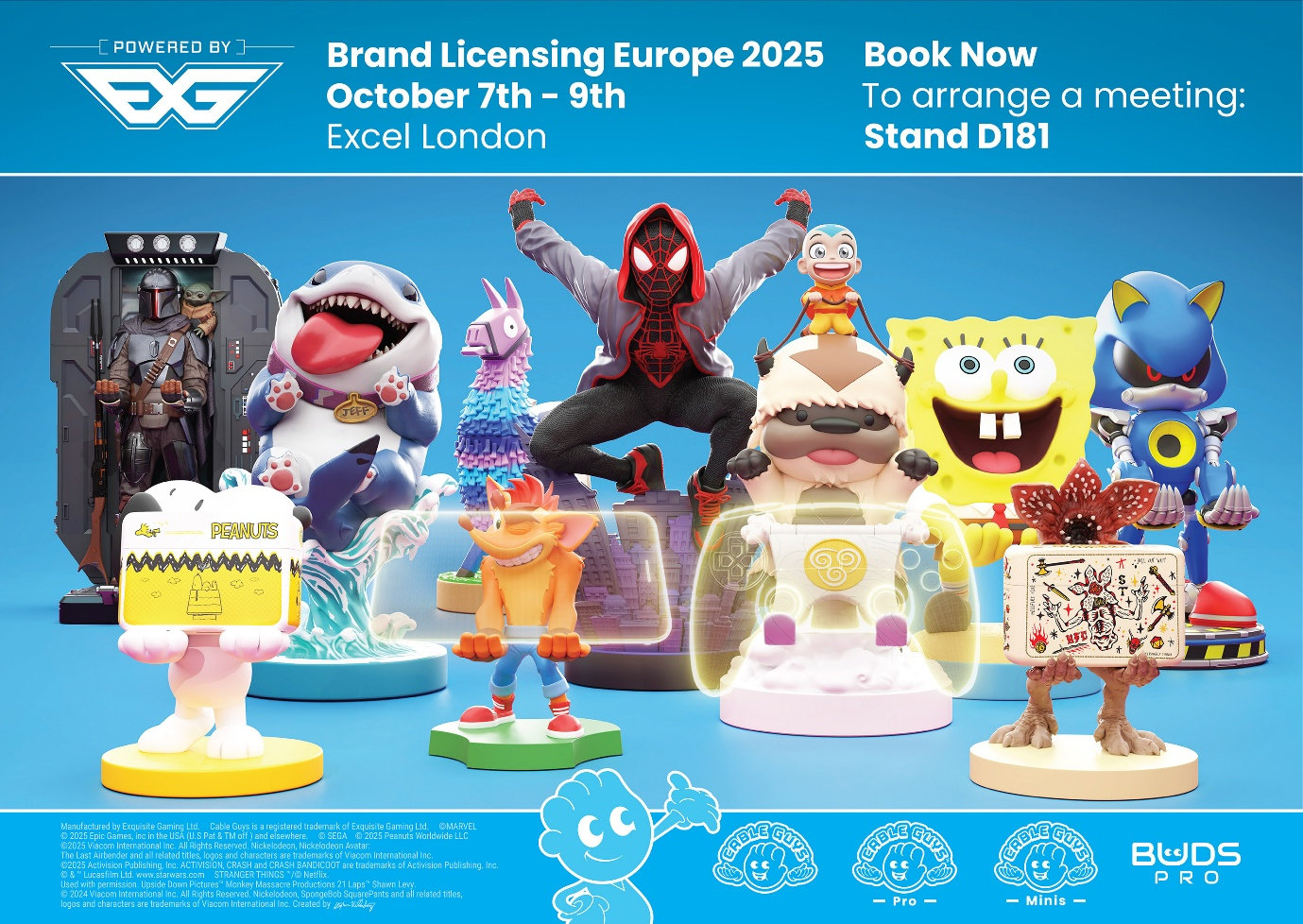 EXG Pro Returns to Brand Licensing Europe with Minis, Buds and a Glimpse into 2026