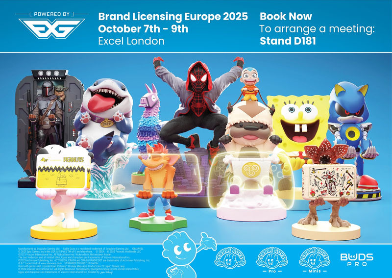 EXG Pro Returns to Brand Licensing Europe with Minis, Buds and a Glimpse into 2026