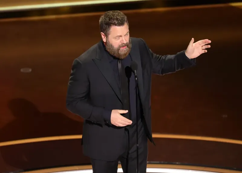 Nick Offerman Stuns at the 97th Academy Awards in Thom Sweeney’s Timeless Elegance
