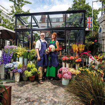 Bluebird Chelsea Blossoms with New Summer Greenhouse in Collaboration with June In March