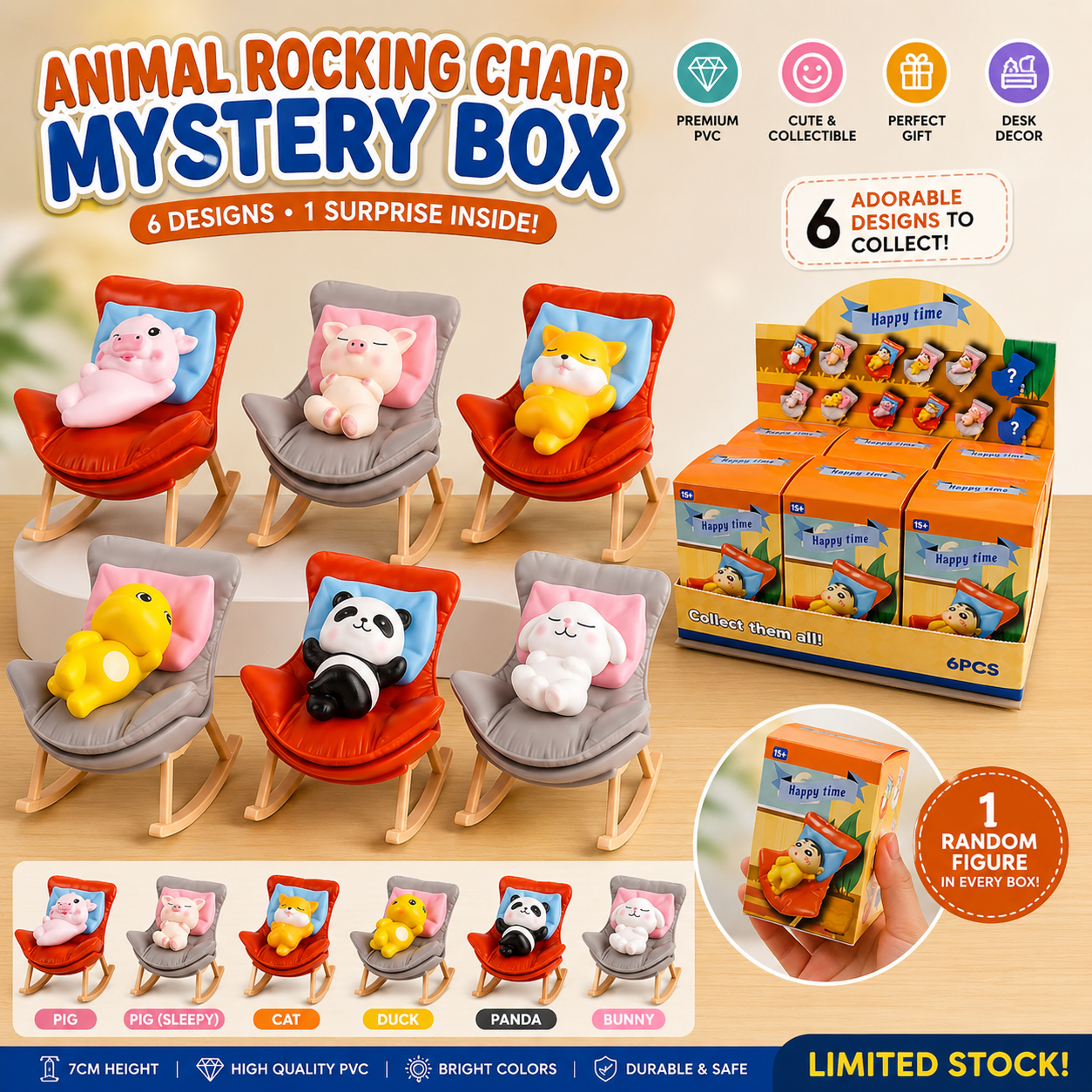Animal Rocking Chair Mystery Box Figure