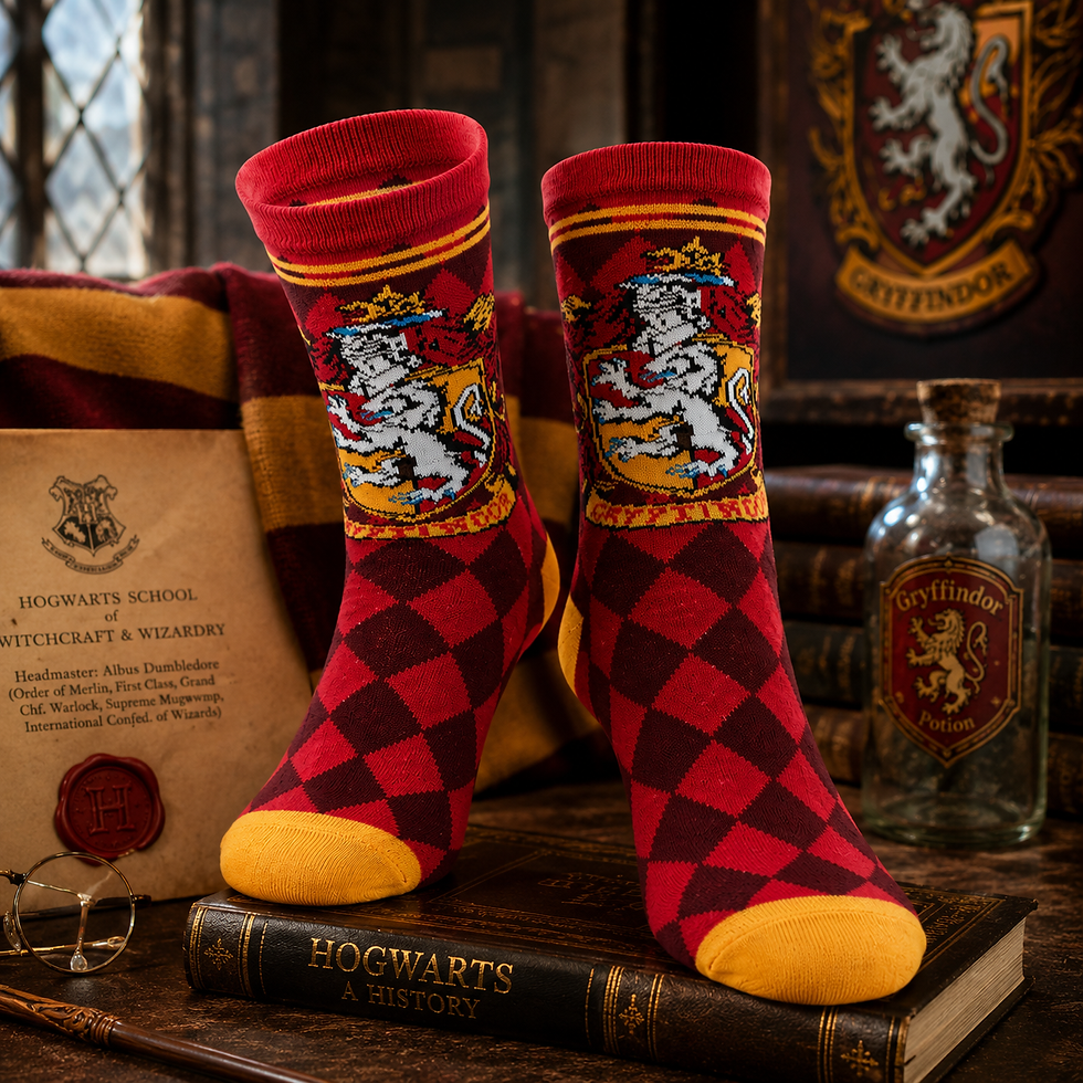 Thumbnail: Harry Potter Gryffindor & Slytherin Socks