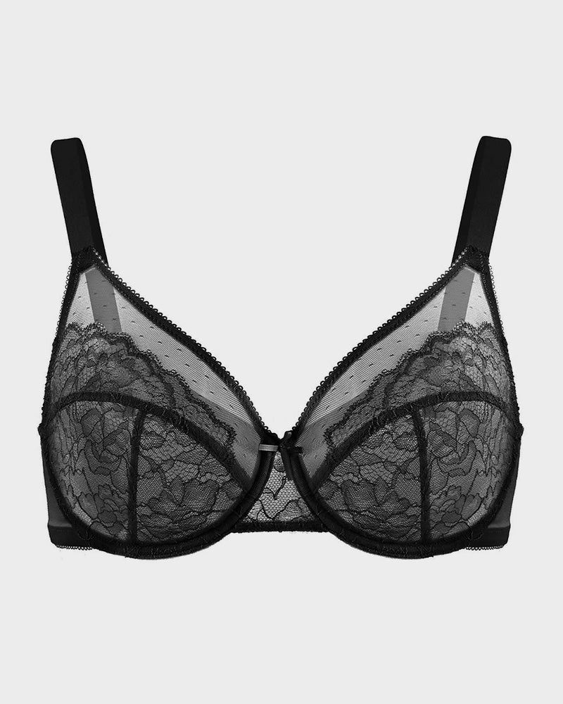Thumbnail: Full-Coverage Laced Minimizer Bra