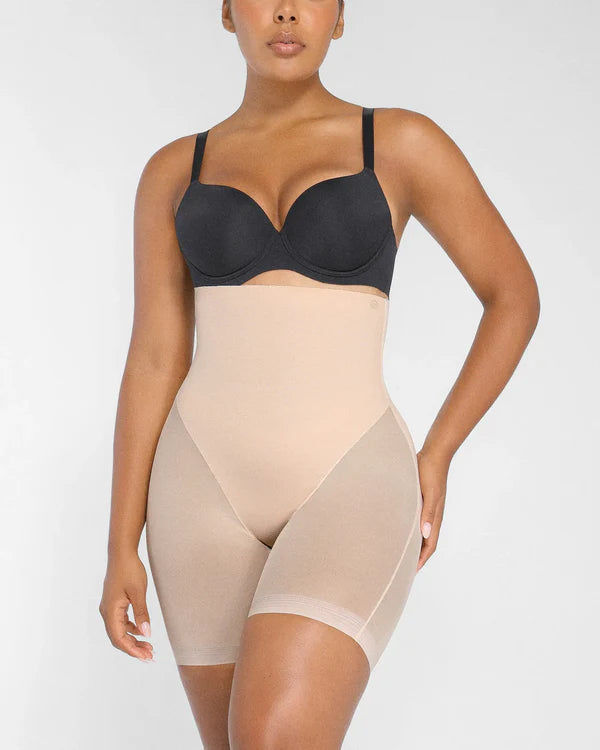 Thumbnail: SmoothMesh™ High-Waisted Mid Thigh Short