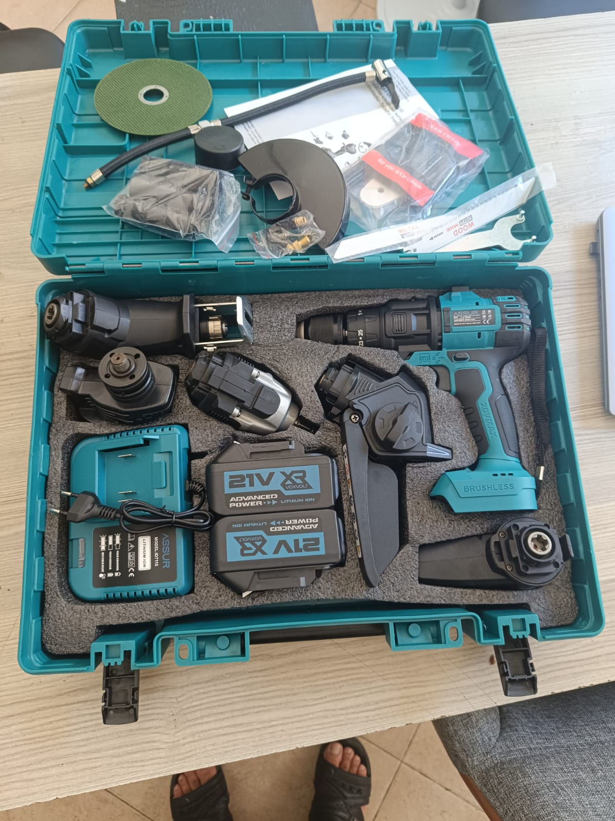 Beşli Set Tork Taş Matkap Tilki Kuyruğu Budama Testeresi  Kompresör