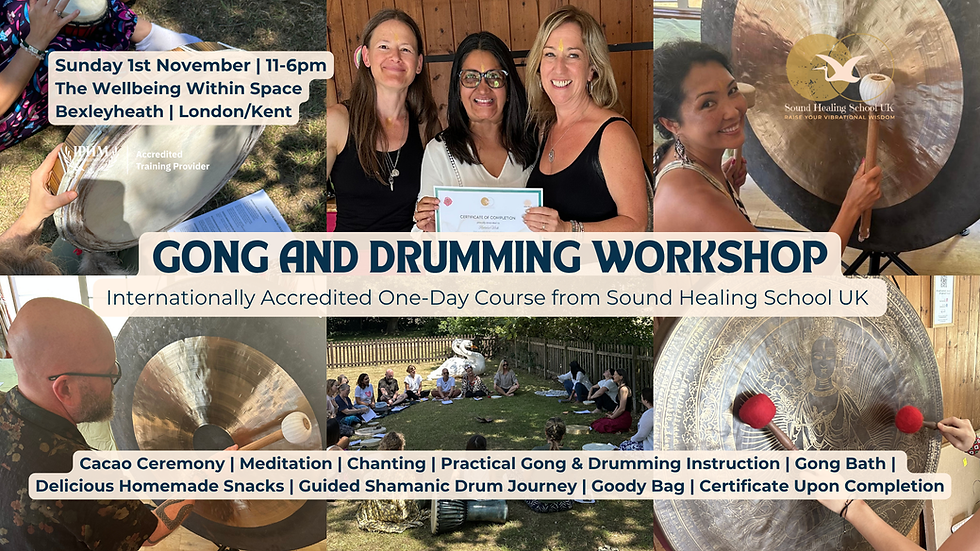 Internationally Accredited One-Day Gong and Drumming Workshop